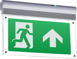 230V IP20 Wall or Ceiling Mounted LED Emergency Exit Sign - DISCONTINUED