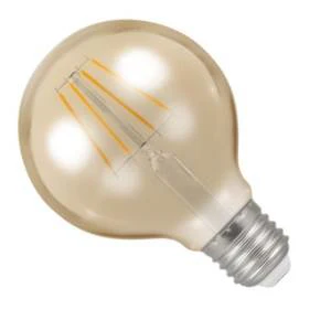 240v 4.5w E27 Filament LED 2700K Antique Bronze 410lms Dimmable 80mm Globe