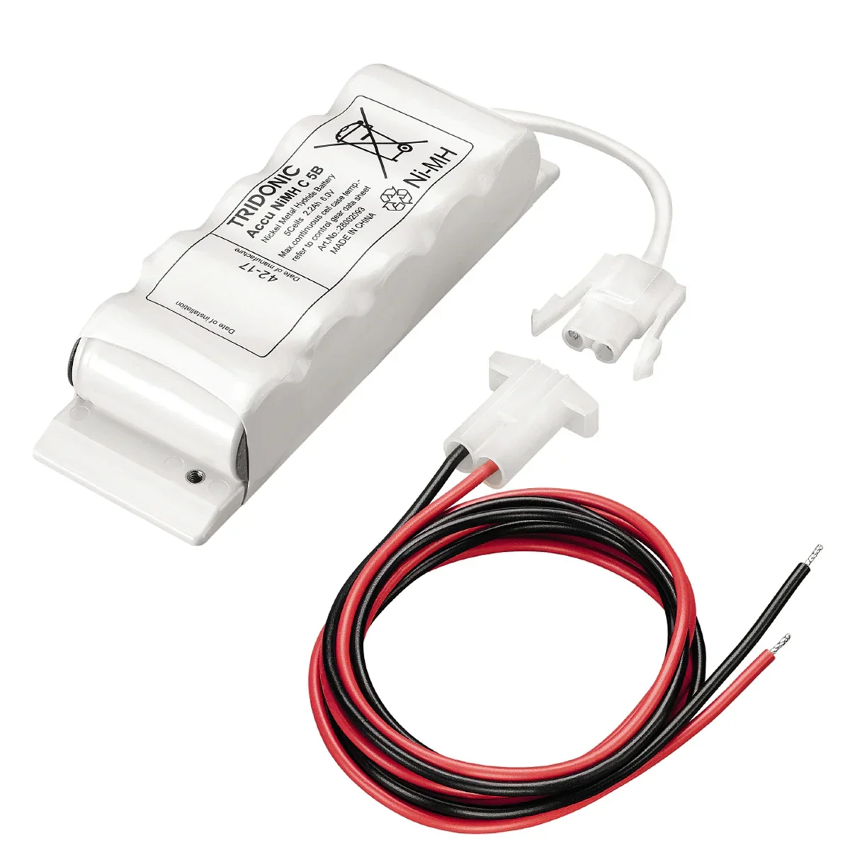 5-Cell 6V 2.2Ah Ni-MH Sub C-cell Side by Side Battery