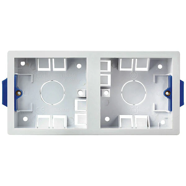 BG 916FP DUAL Rectangular DRY LINING BOX 35MM With INTUMESCENT GASKET - DISCONTINUED