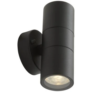 Ansell Lighting AACERO/WL/BLK Acero Up/Down Black GU10 Wall Light