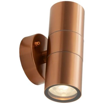 Ansell Lighting AACERO/WL/COP Acero Up/Down Copper GU10 Wall Light - DISCONTINUED