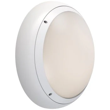 Ansell Lighting AARXB/1/DD4/SM3 ARX Anti-Ligature Dual Wattage CCT Selectable White LED 1-10V Bulkhead Dim, Self-Test, Emergency