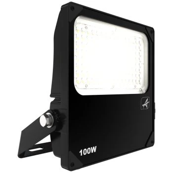 Ansell Lighting AAZLED100/ASY Aztec 100W 5000K Black Asymmetrical LED Floodlight