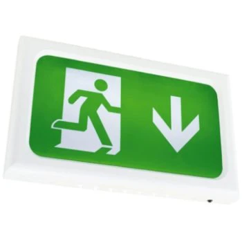 Ansell Lighting AENLED/3M/W  Encore White 2.5W Maintained/Non-Maintained LED Exit Sign