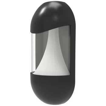 Ansell Lighting ALEOLED/HL  Leo 8W CCT Selectable Graphite LED Half Lantern