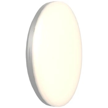 Ansell Lighting AMER2/1/S/MWS Mercurial 2 IP54 34W CCT Selectable Silver LED Bulkhead - Microwave Sensor