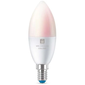 Ansell Lighting AOCTOW/C37/RGBTW/E14 OCTO Smart 5W RGB/Tunable White Dimmable E14 C37 Frosted LED Candle Bulb