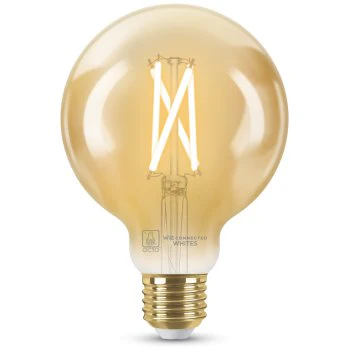 Ansell Lighting AOCTOW/G95/TW/AMB/E27 OCTO Smart 7W Tunable White Dimmable E27 G95 Amber LED Filament Bulb