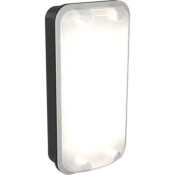 Ansell Lighting ASLE/1/PC Sleek Multi-Wattage CCT Selectable Black LED Bulkhead - Photocell