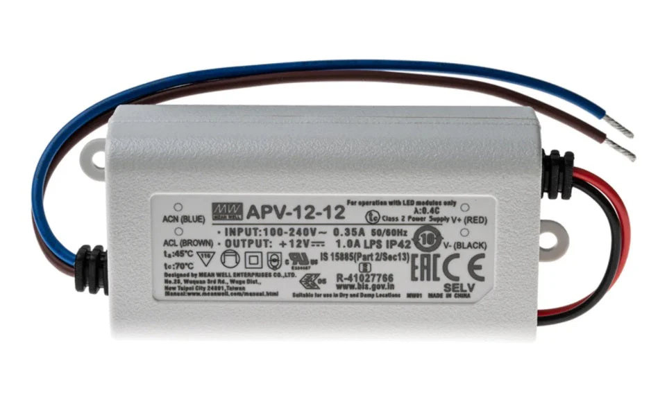Mean Well APV-12-12 Constant Voltage LED Driver 12W 12V - Image 2