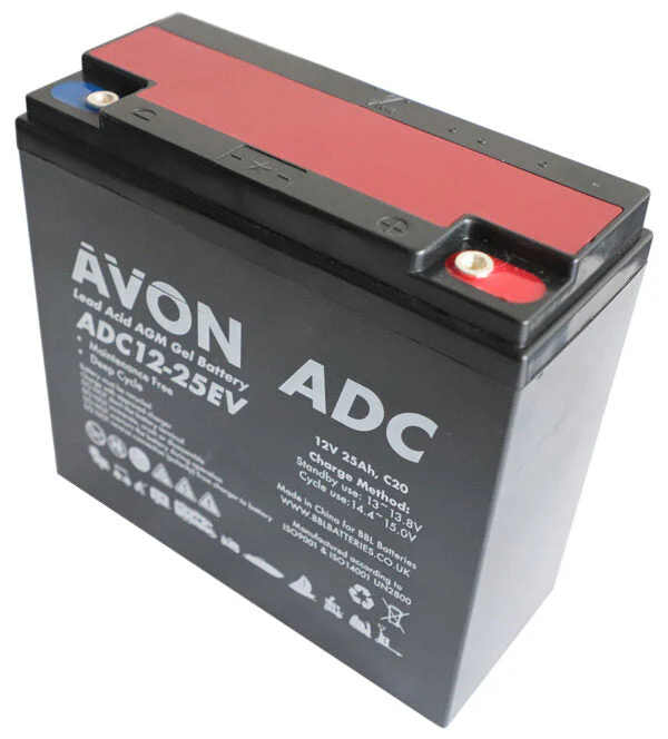 Avon Deep Cycle AGM GEL 12v 25ah
