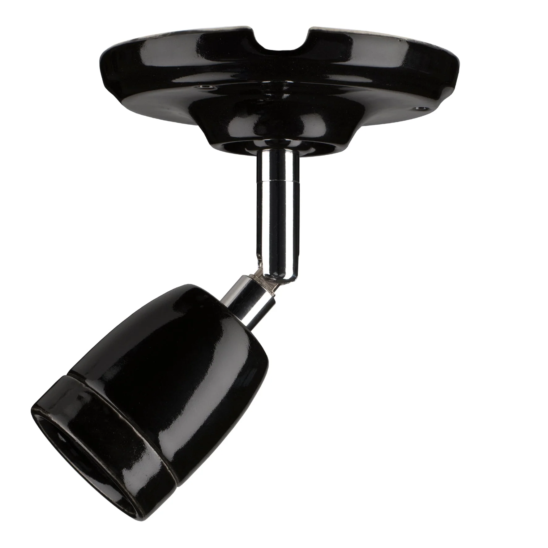 Bailey - 140320 - Ceiling / Wall Lamp Porcelain L E27 Black