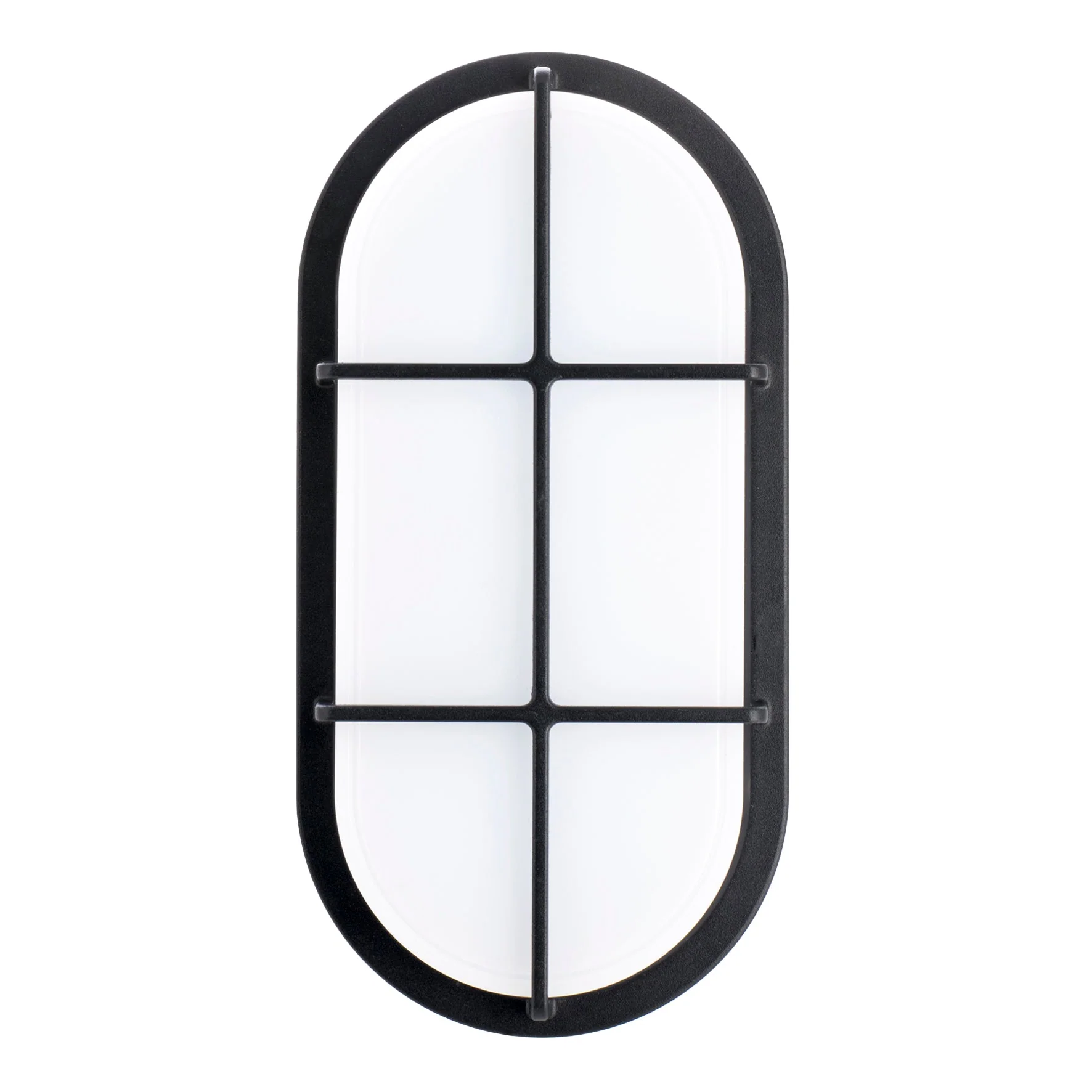 Bailey - 140801 - LED Bulkhead Slim 20W 1350lm 4000K IK10 Oval Black