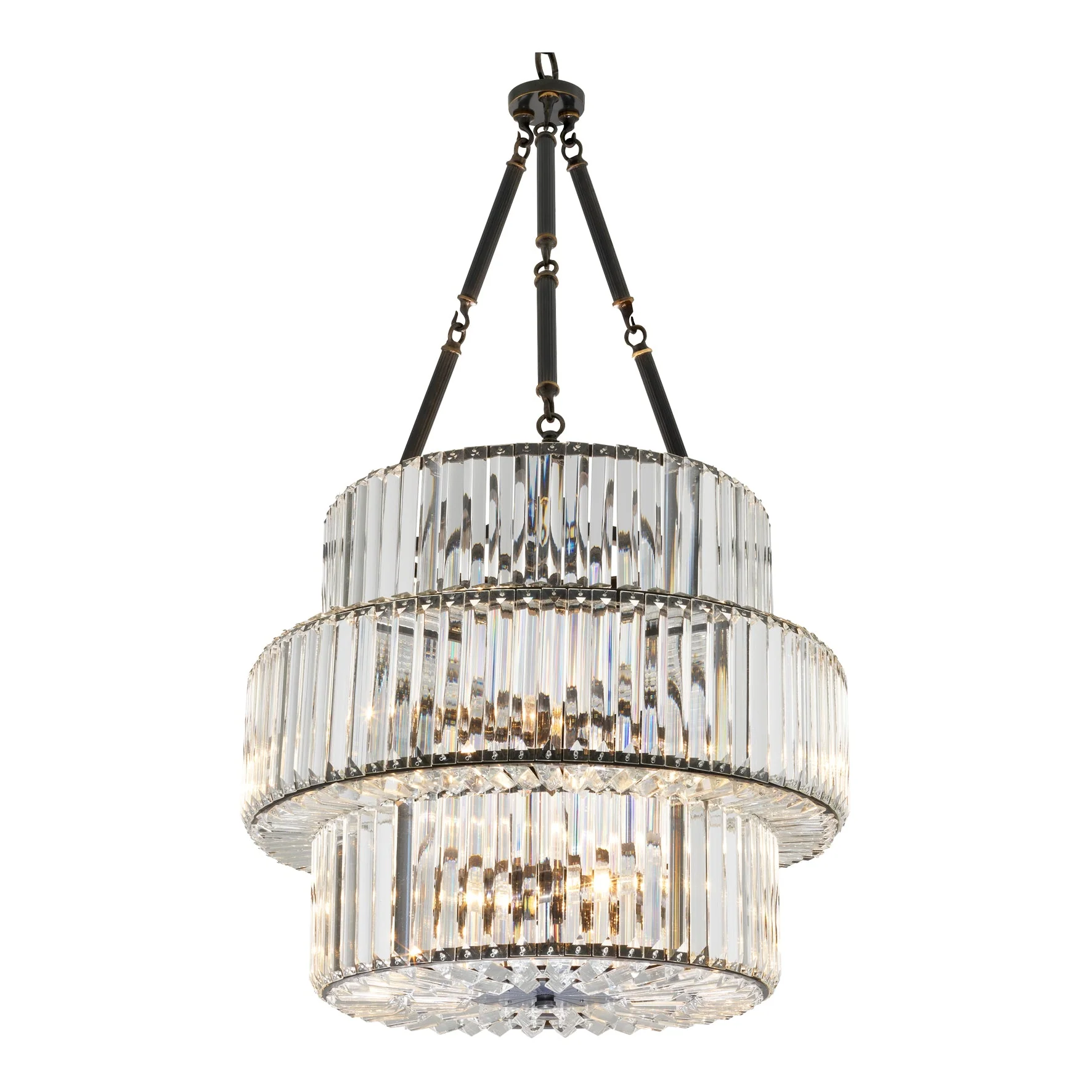 Bailey 140834 - Chandelier Alistair Triple Black Metal