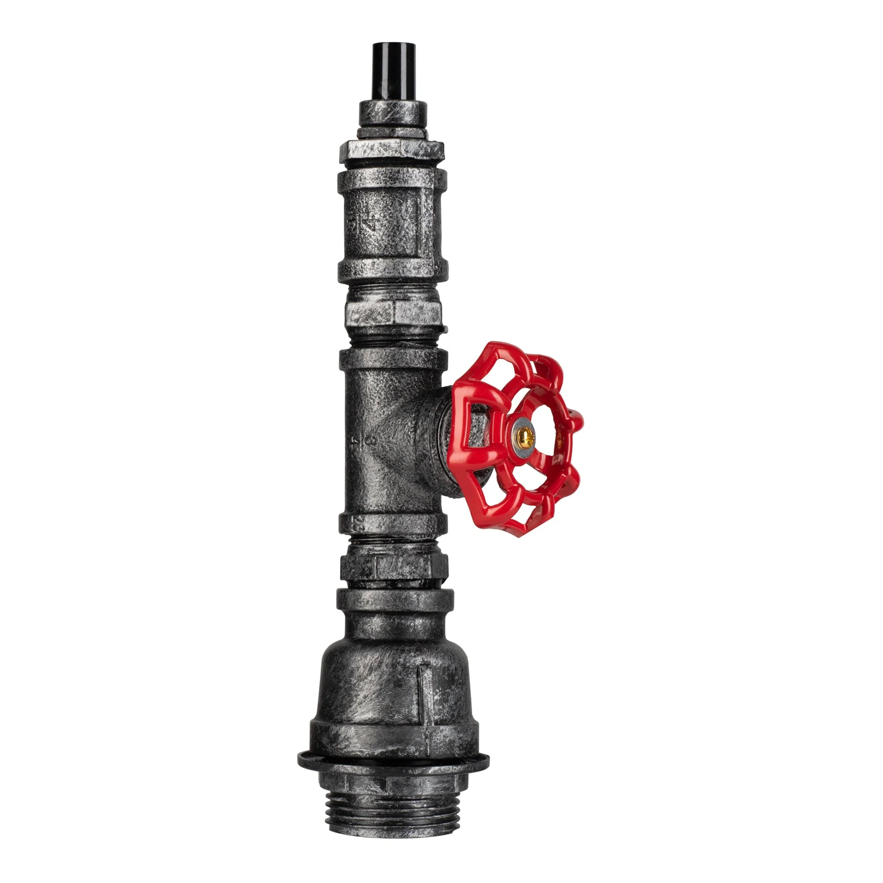 Bailey - 141059 - Fire Hose Pendant E27 Black/Silver 1.3M Cable Black