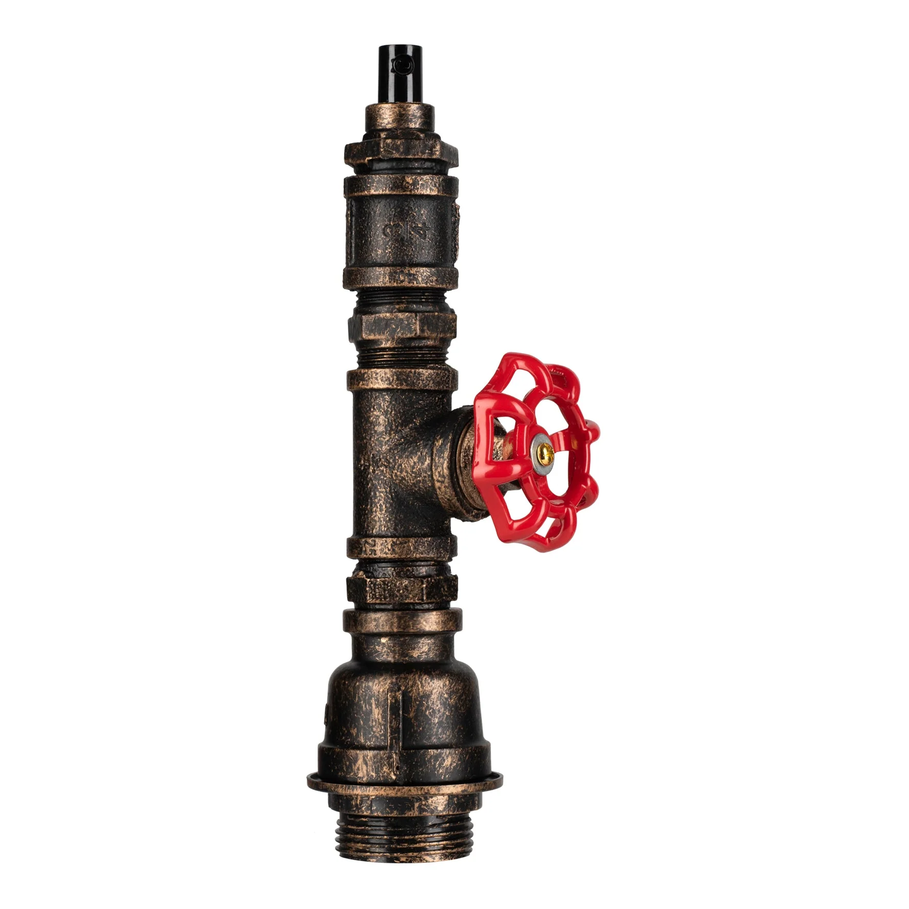 Bailey - 141060 - Fire Hose Pendant E27 Black/Gold 1.3M Cable Black