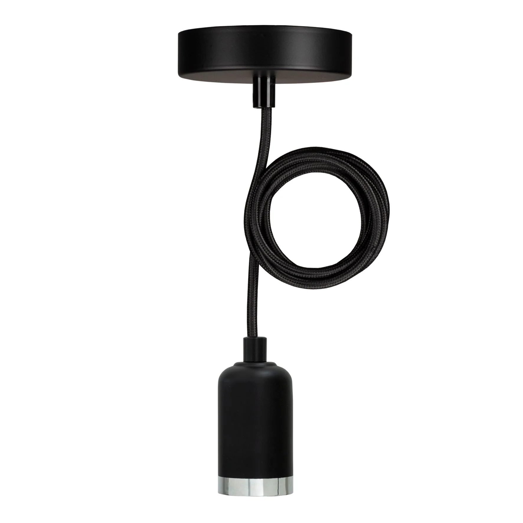 Bailey - 141479 - Pendant Bari E27 Black 1.5M 2C Black