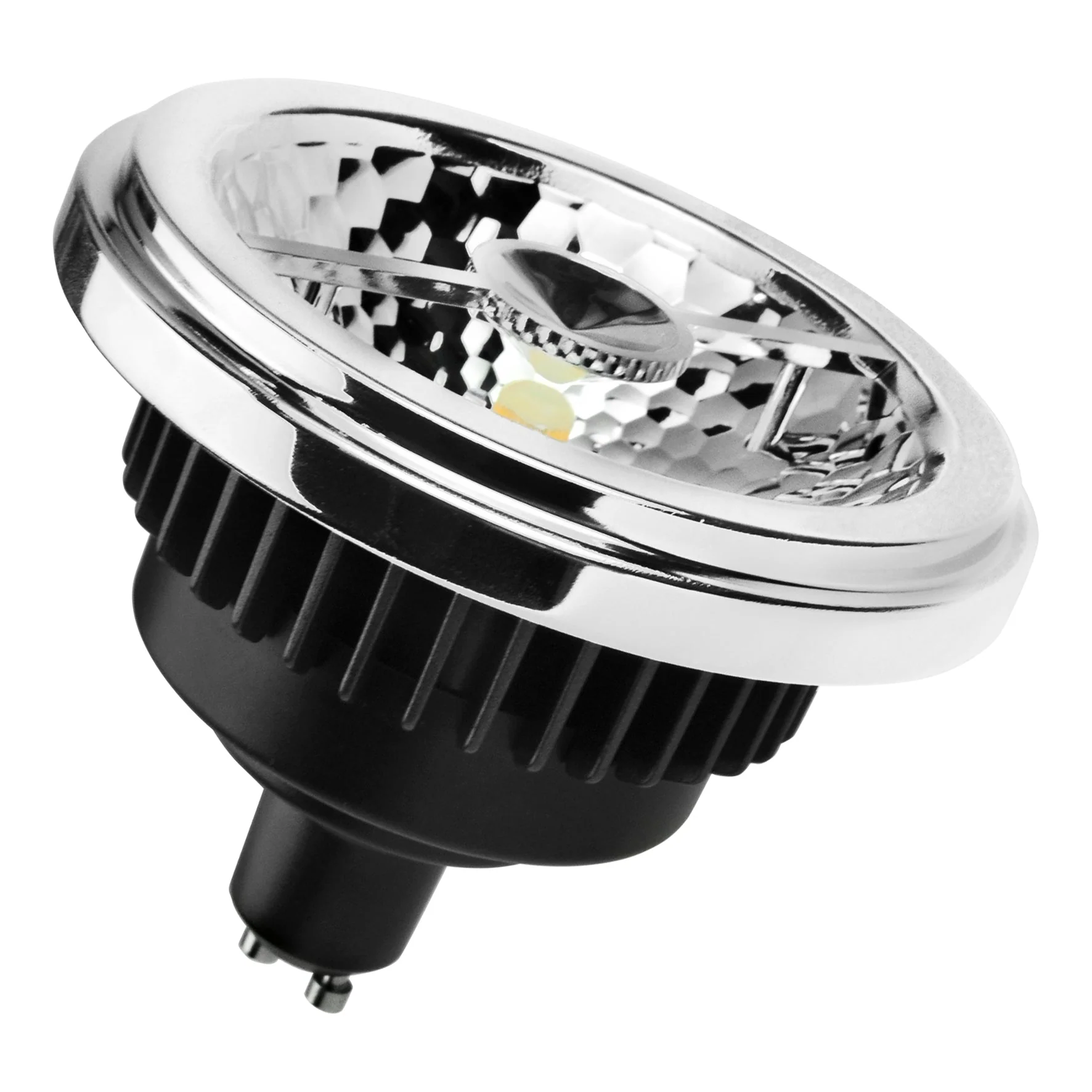 Bailey - 142805 - LED Spot Black SCOB AR111 GU10 12W 600lm 840 40D DIM