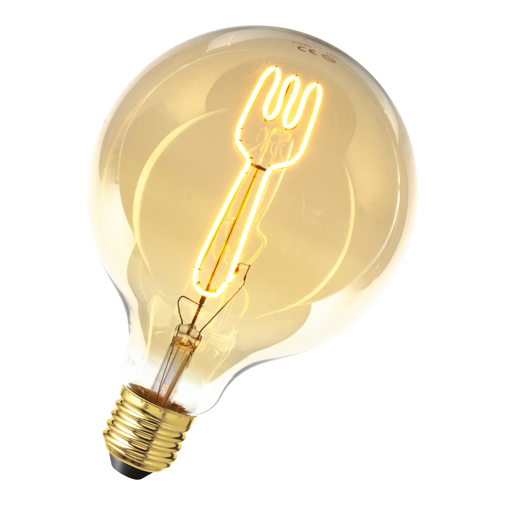 Bailey 143121 - LED FIL Fork G125 E27 4W 2700K Gold Dimm