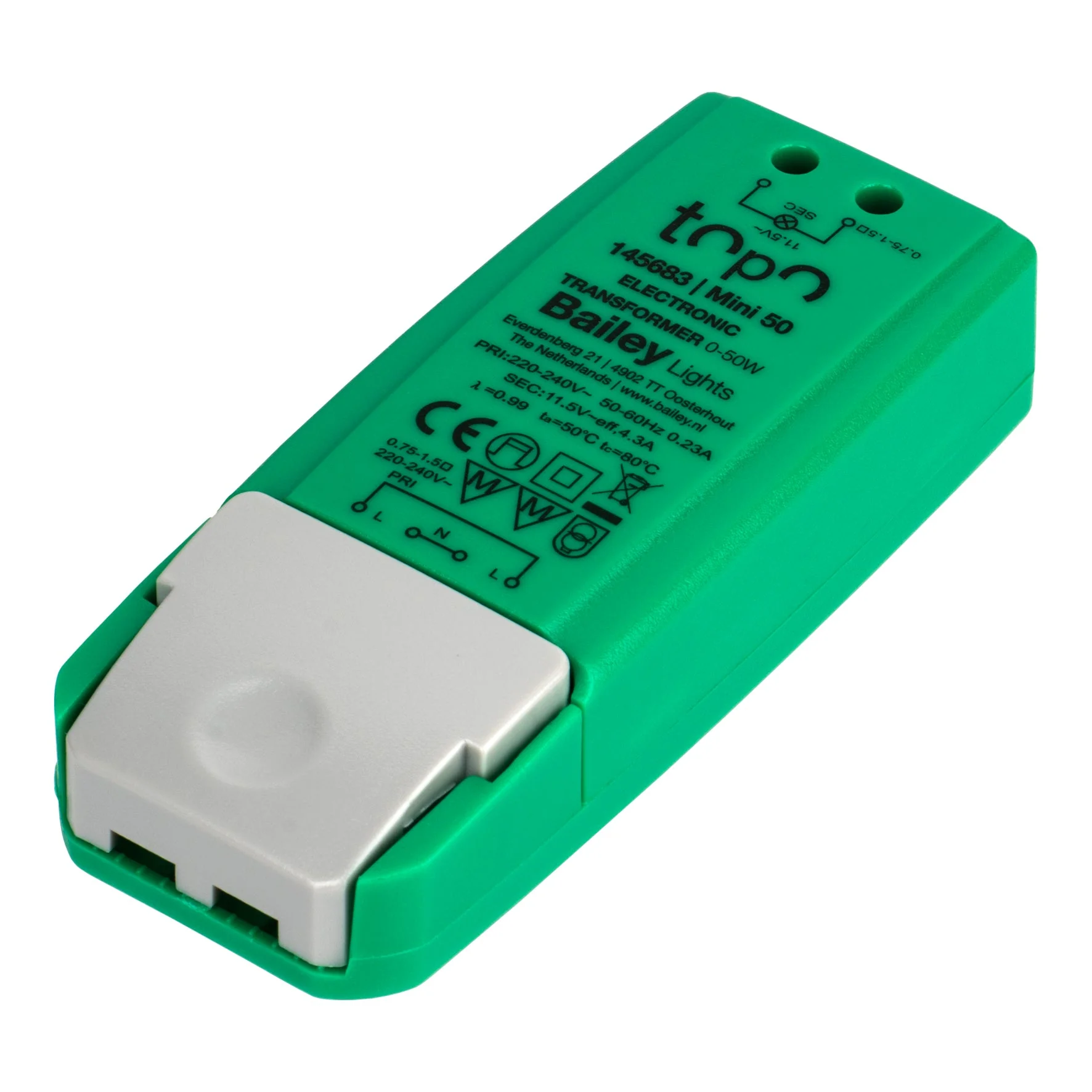 Bailey 145683 TOPO Mini Transformer 12V AC 0-50W / LED 0-30W DIM