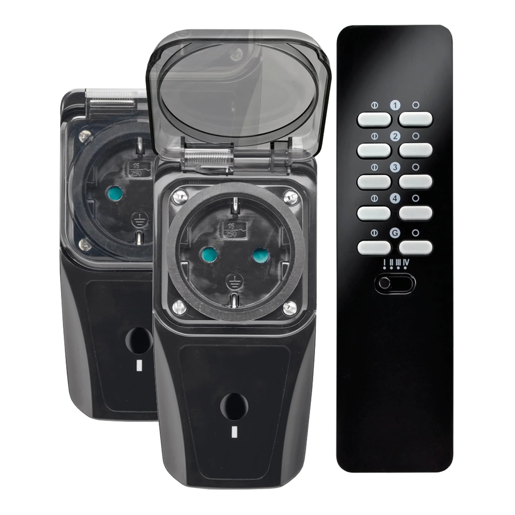 Bailey 92500841508 - Wireless Switching Starter Set Black Outdoor