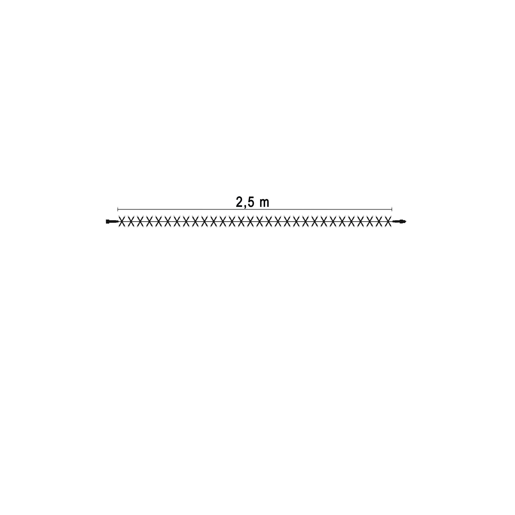 Bailey MKI019407 - Magic String Lite 120 2.5M QF+ Black 7W LED CW IP67