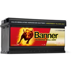 Banner 019 AGM Running Bull Leakproof Car Battery (59201 - Previously known as 59501)