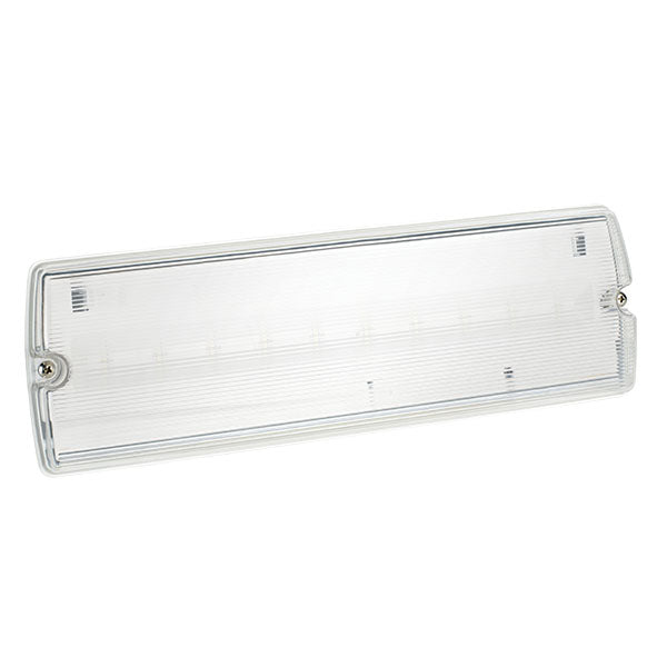 Bell 09091 3.3W Spectrum LED Emergency Bulkhead IP65 Maintained Includes set of 4 New Legends, Self Test 190lm