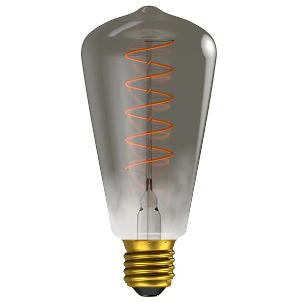 Bell 60028 4W LED Vintage Soft Coil Squirrel Cage Dimmable - ES, Gunmetal, 1800K 150lm