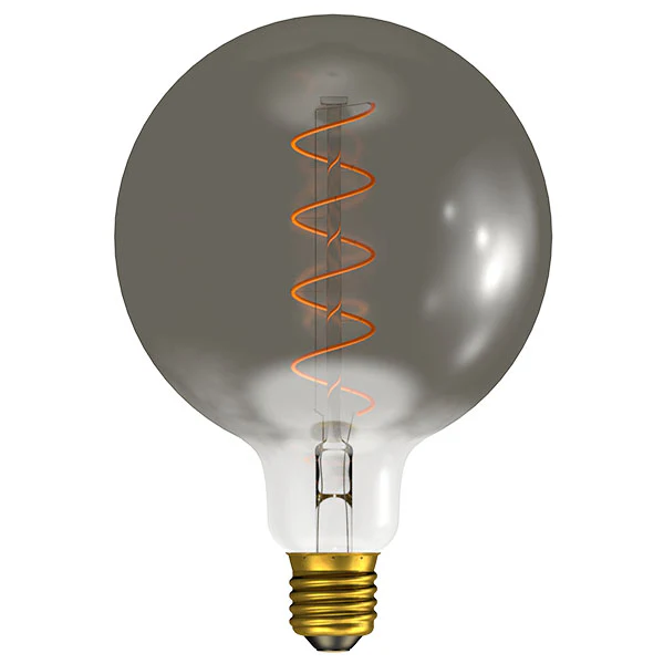 Bell 60029 4W LED Vintage Soft Coil 125mm Globe Dimmable - ES, Gunmetal, 1800K 150lm