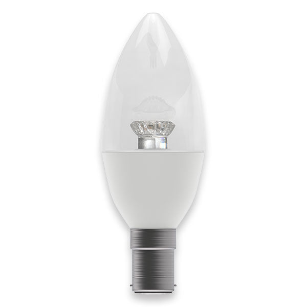 Bell 60571 2.1W LED Dimmable Candle Clear - SBC, 4000K 250lm
