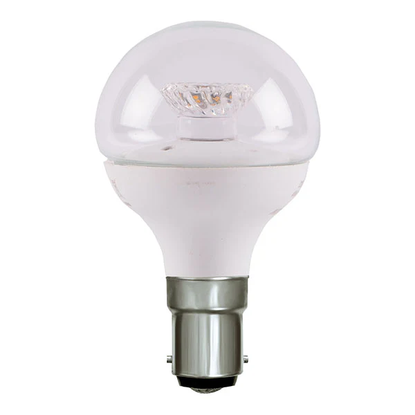 Bell 60579 2.1W LED 45mm Dimmable Round Ball Clear - SBC, 2700K 250lm