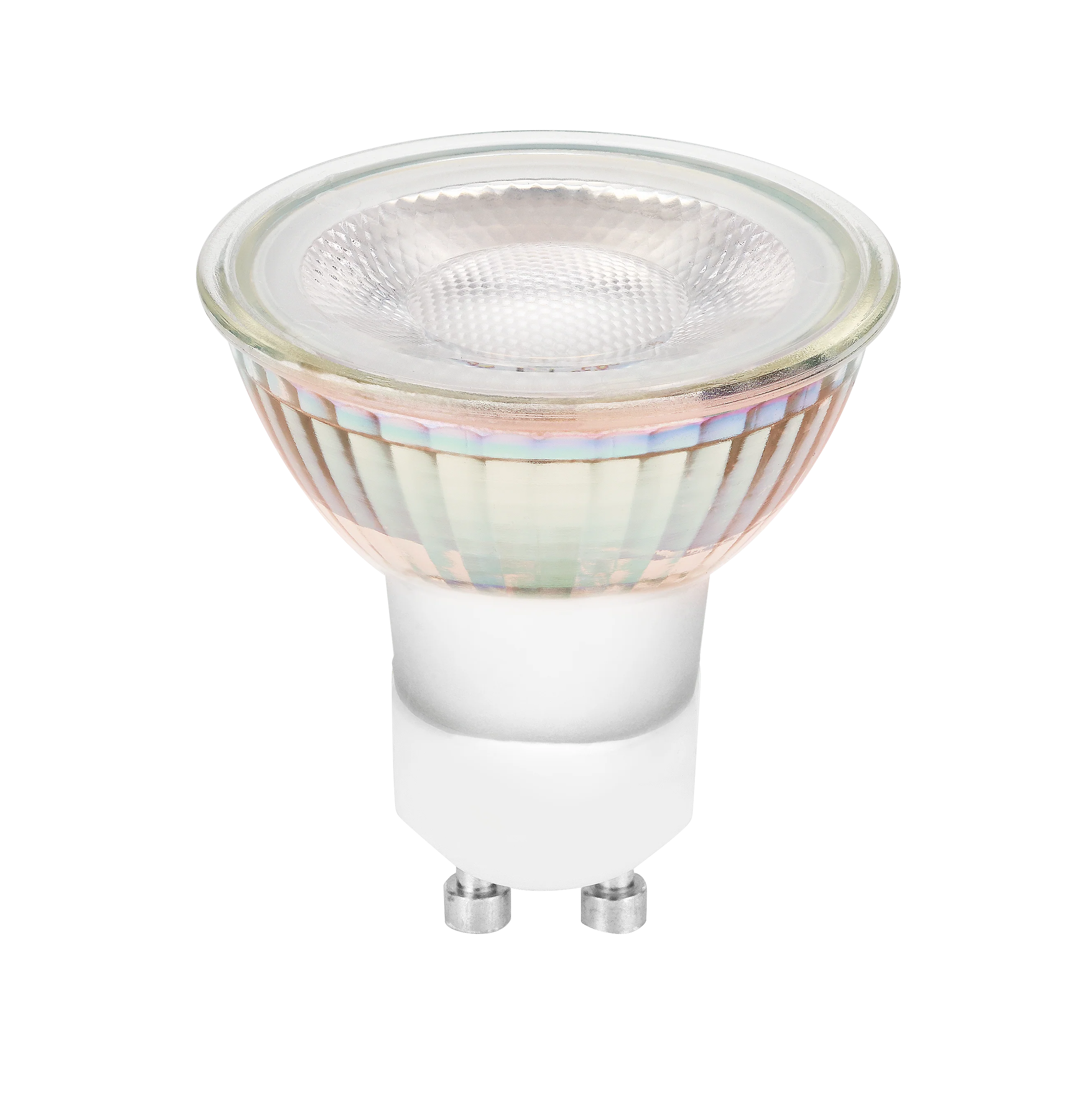 Bell 60634 3.8W LED Halo Glass Dim To Warm GU10 - 2200-2700K, 38° Beam 410lm