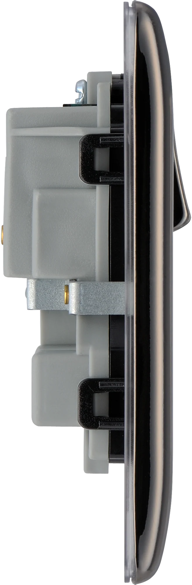 BG Nexus NBN22B 2 Gang Black Nickel Switched Plug Socket 13 Amp - Image 6