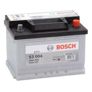 BOSCH S3 004 CAR BATTERY 12V 53AH TYPE 065 S3004