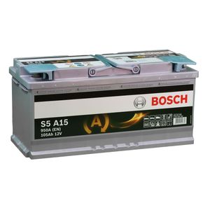 BOSCH S5 A15 AGM CAR BATTERY 12V 105AH TYPE 020 S5A15