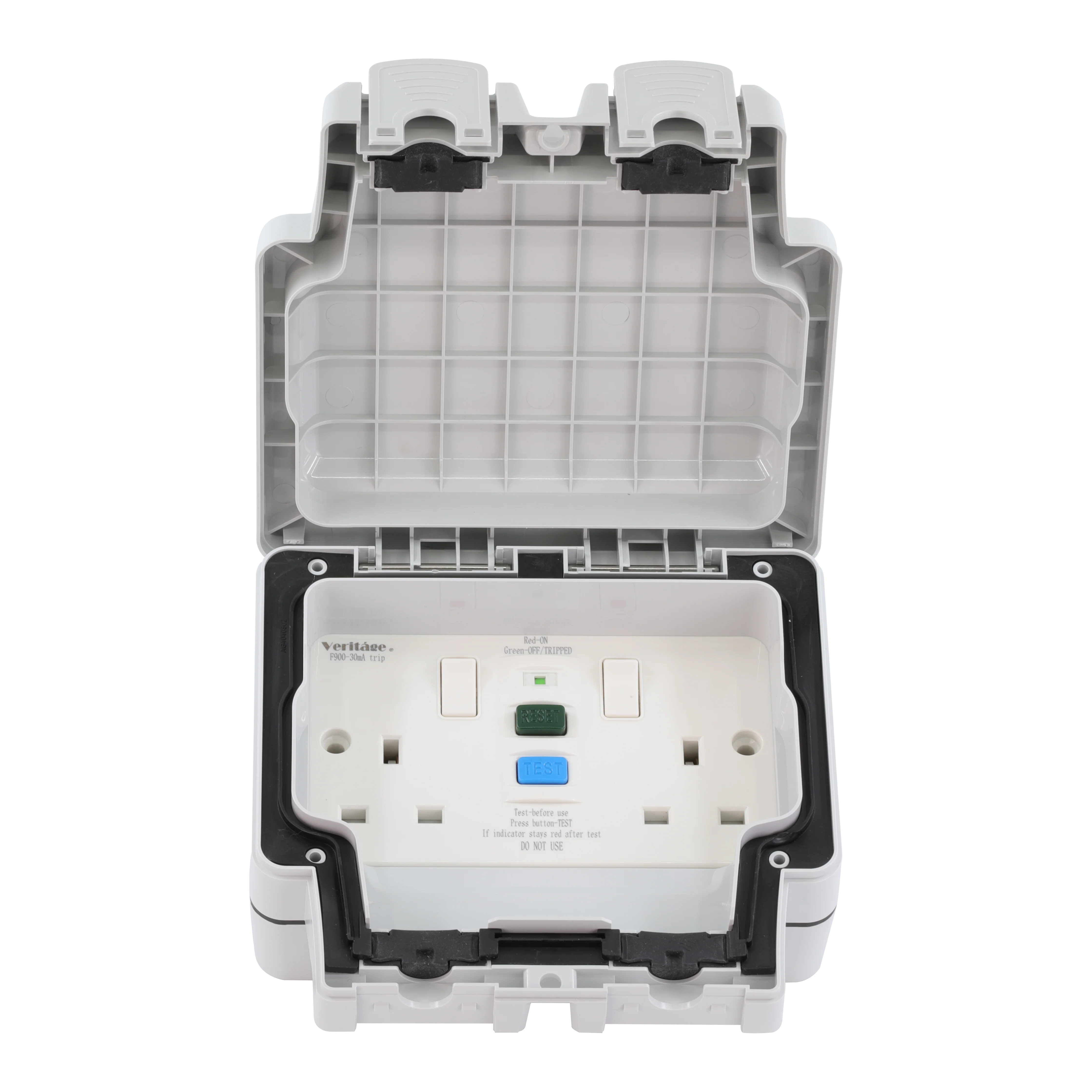 Caradok 2G 13A RCD Switched Socket