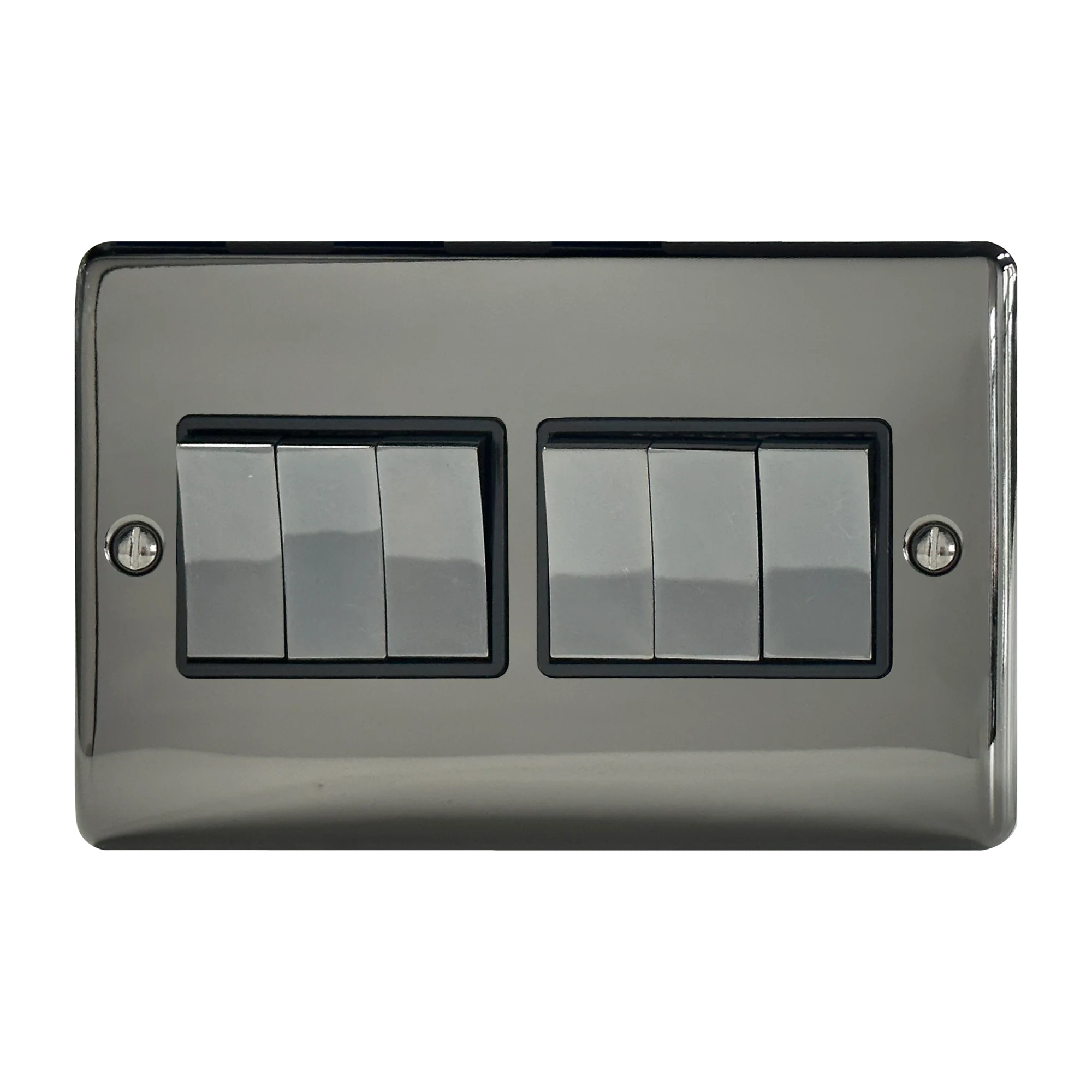 Caradok 6G 2Way 10A Switch Black Nickel