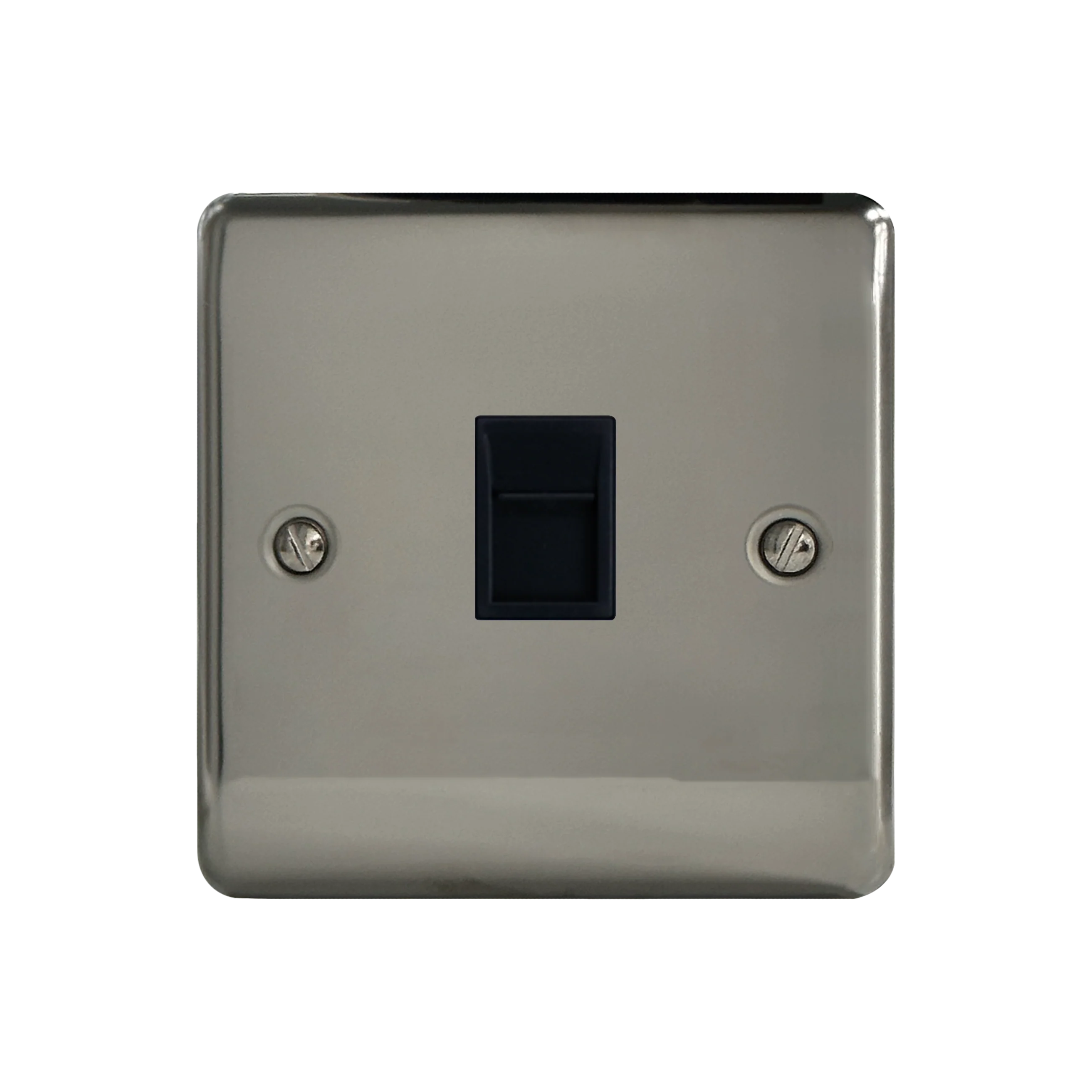 Caradok 1G RJ45 Cat5 Socket Black Nickel