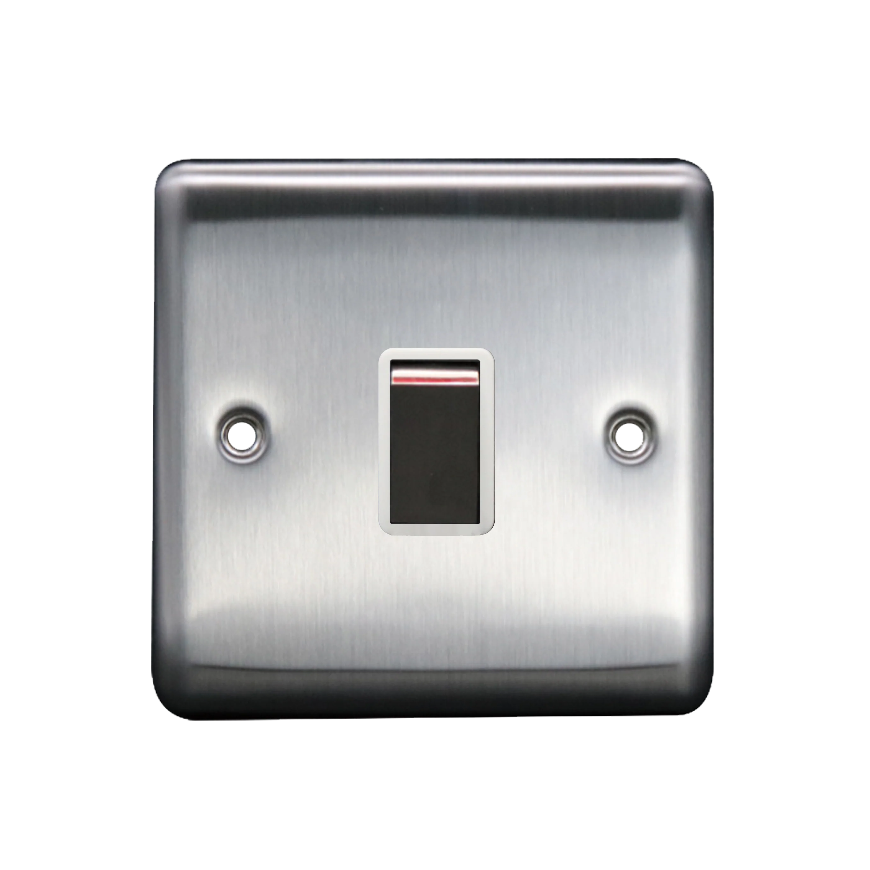 Caradok 20A DP Switch Brushed Chrome White Insert