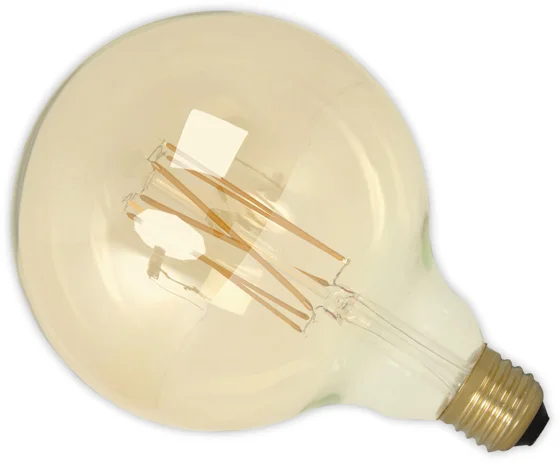 Calex Filament LED G125 Globe Gold Tinted 240v 4w E27 2200k Non Dimmable - 474802