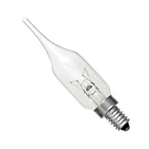 Candle 15w E10/MES 240v Bell Lighting Clear Pointed GS1 Light Bulb - 22mm - 01380 - DISCONTINUED