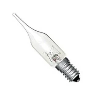 Candle 15w E14/SES 240v Bell Lighting Clear Pointed GS1 Light Bulb - 01382 - DISCONTINUED