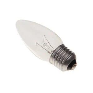 Candle 25w E27/ES 240v Bell Lighting Clear "Tough" Light Bulb - 3000 Hour - 35mm - 00306
