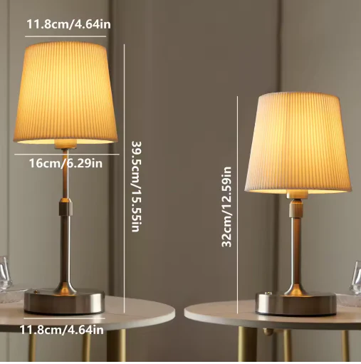 Caradok - The Callington - Cordless LED Dimmable USB Stainless Steel Rechargeable Table Lamp 5200mAh - Image 4