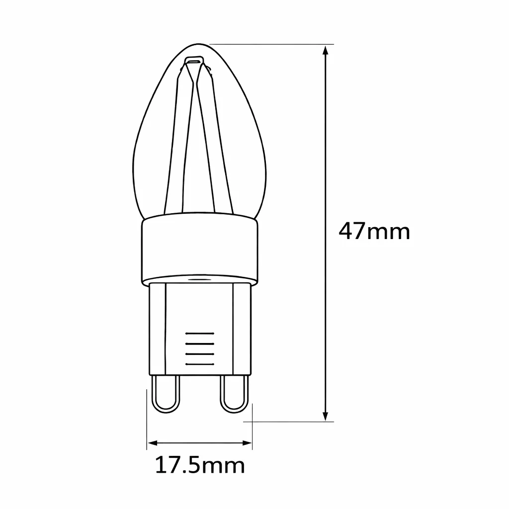 Caradok G9 2w Clear Dimmable LED Filament Bulb - Image 2