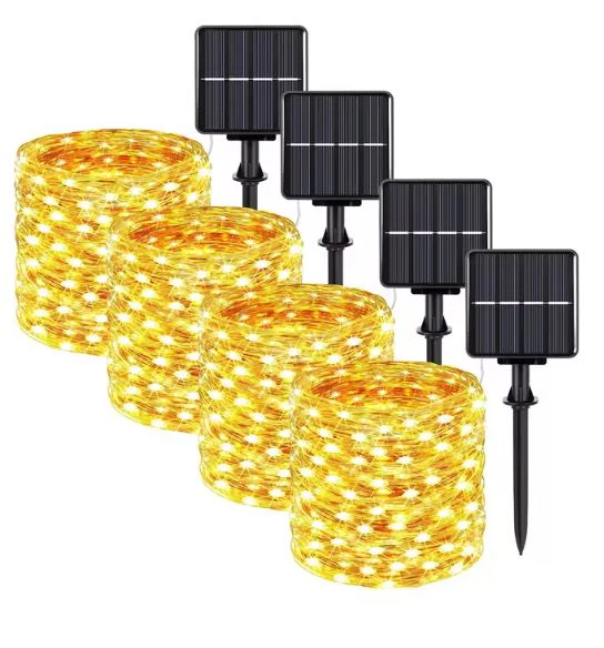 Caradok Solar String Lights Outdoor - 8 Lighting Modes - Extra Long Up to 30m with 300 LEDs - IP65 Waterproof Fairy Lights - Image 6