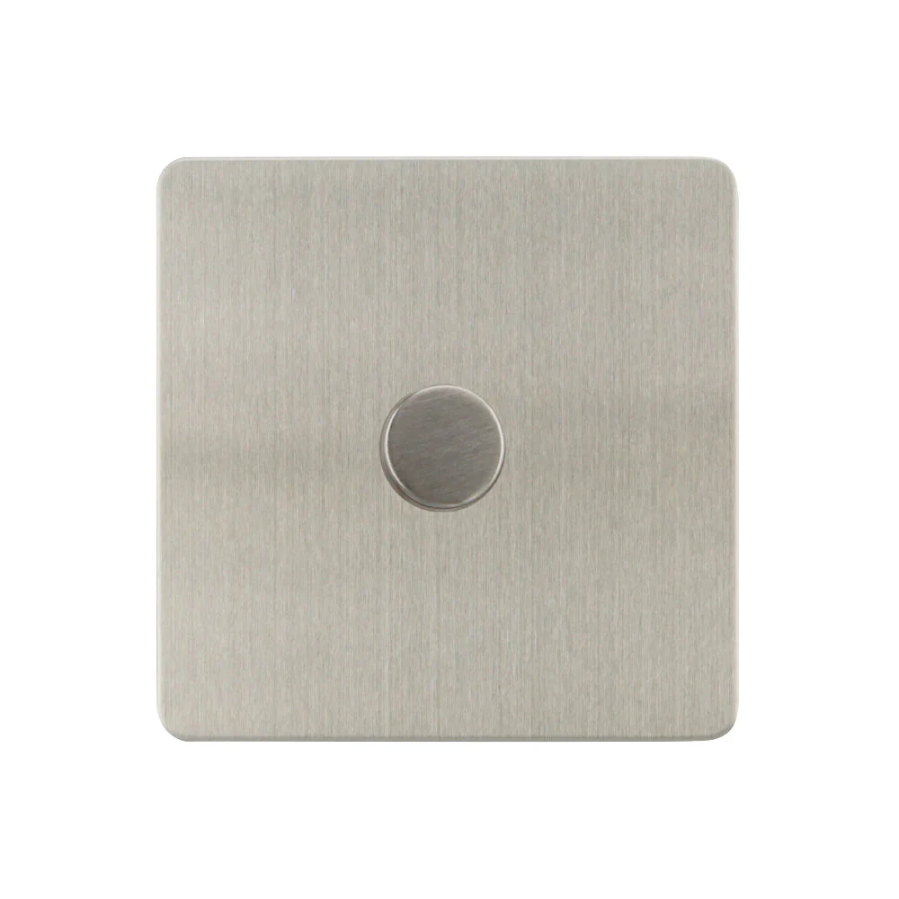 Caradok - The Ultra Flat - Brushed Chrome - FN151D - 500W 1G 2Way Incandescent Dimmer Brushed Chrome