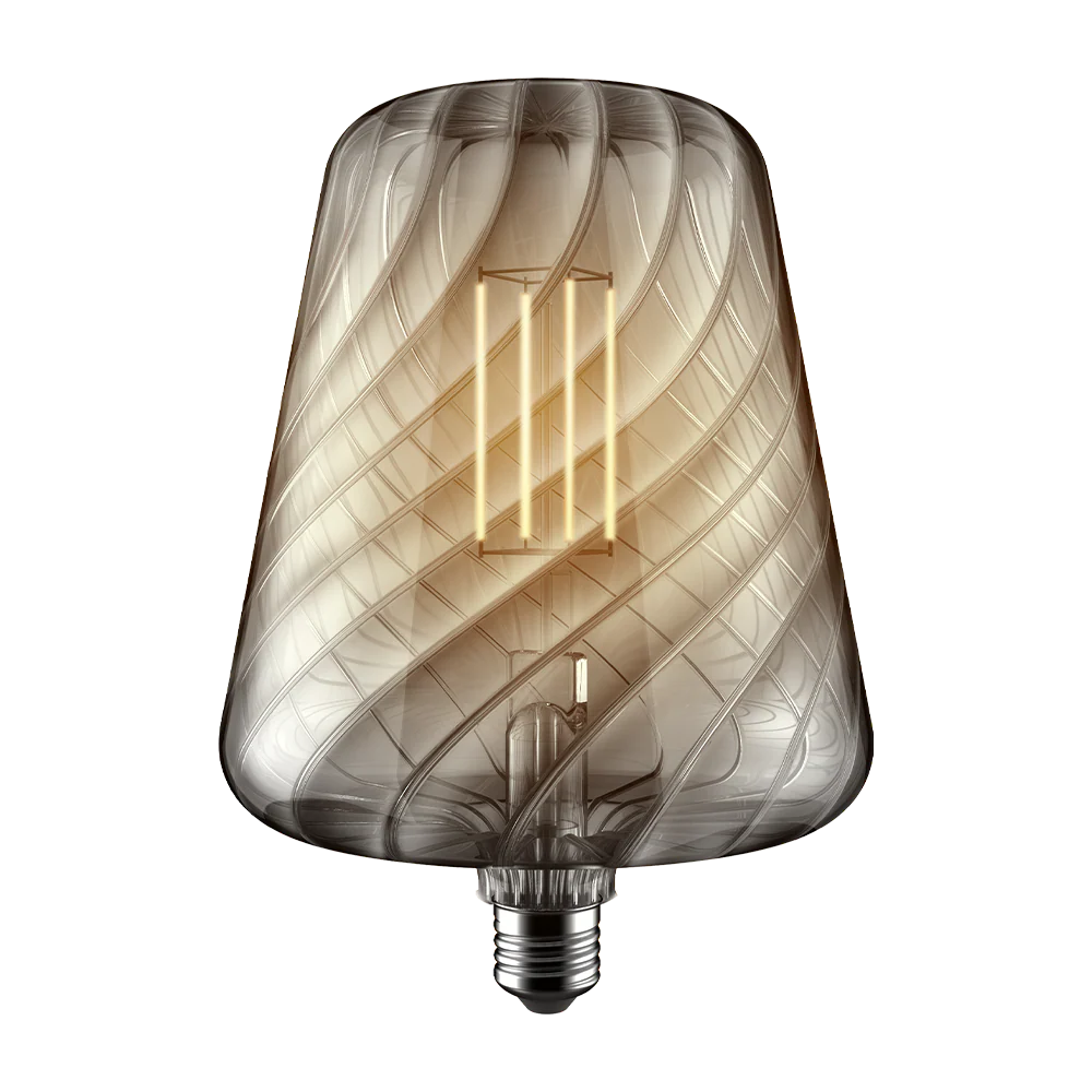Crompton 21839 LED Decorative Solis Vase V120 Smoke 4.5W 1800K ES-E27